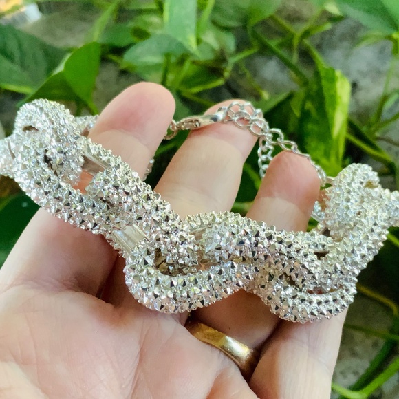 BOLD STUNNING SILVER CHAIN BRACELET -NORDSTROM /SEQUIN VINTAGE $85 RETAIL ⭐️NWOT - Picture 6 of 9